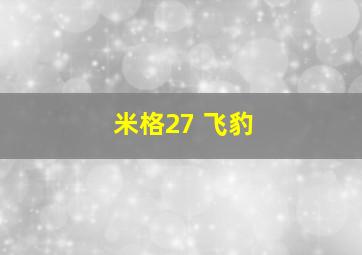 米格27 飞豹